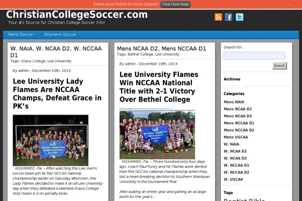 christiancollegesoccer.com site used Curation_traffic