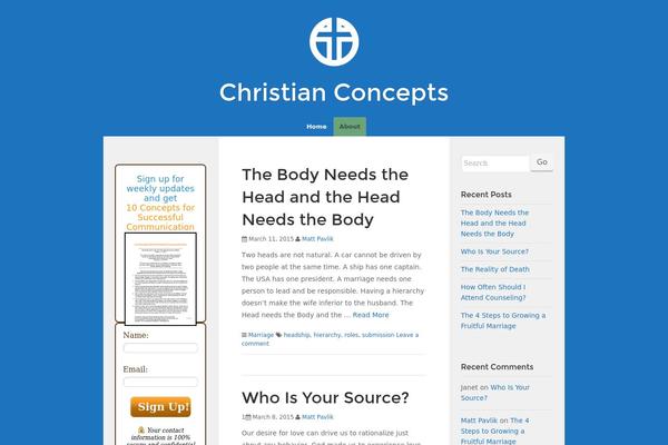 christianconcepts.com site used OM Connect