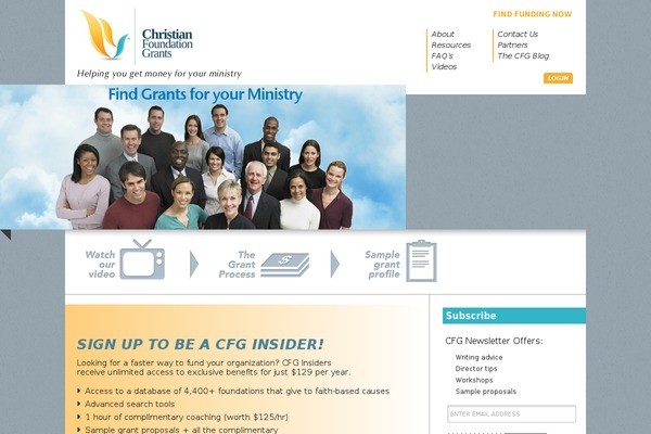 christianfoundationgrants.com site used Cfg