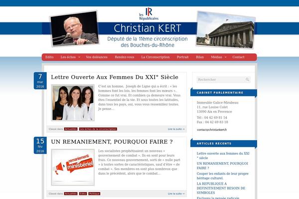 christiankert.fr site used Modern Blogger Child Theme