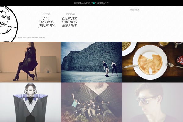 Folio Two theme site design template sample