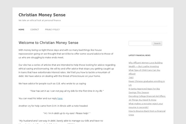 Twenty Twelve theme site design template sample
