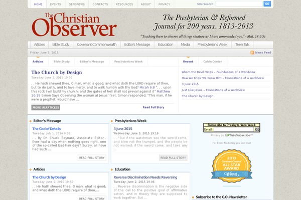christianobserver.org site used Guzel