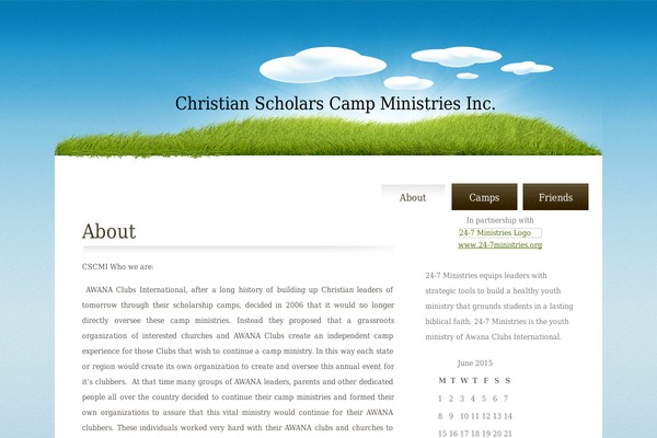 WordPress website example screenshot