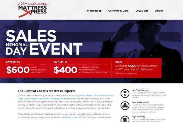 christiansmattress.com site used Cmx