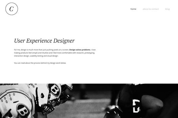 Semplice theme site design template sample