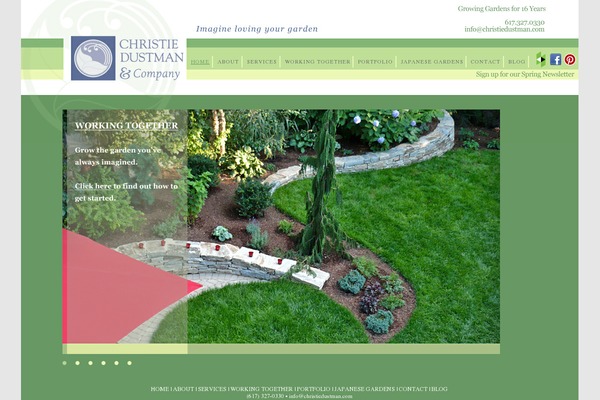 WordPress website example screenshot