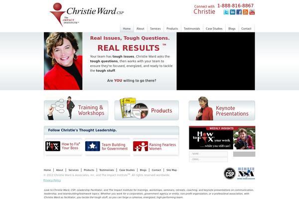 christieward.com site used Christieward