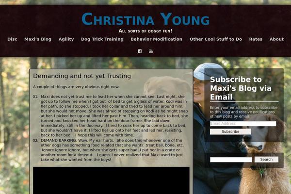 christinayoung.ca site used Adventure