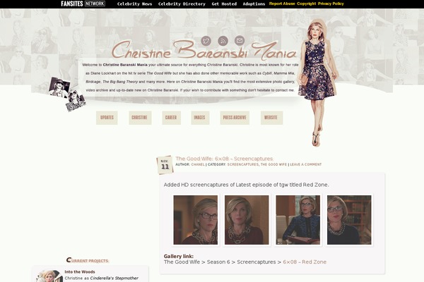 christine-baranski.com site used Version-4