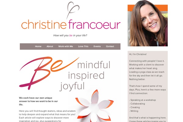 christinefrancoeur.com site used Christine