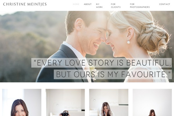 Christine theme websites examples
