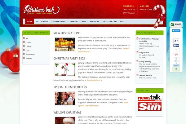 christmasbash.ie site used Christmasbash