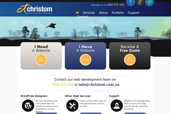 christom.com.au site used Christom-2017