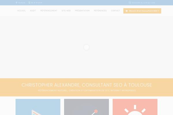 christopher-alexandre.com site used Nuovowp