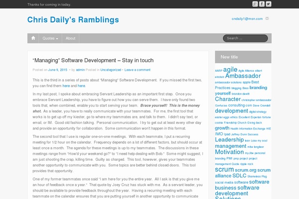 WordPress website example screenshot