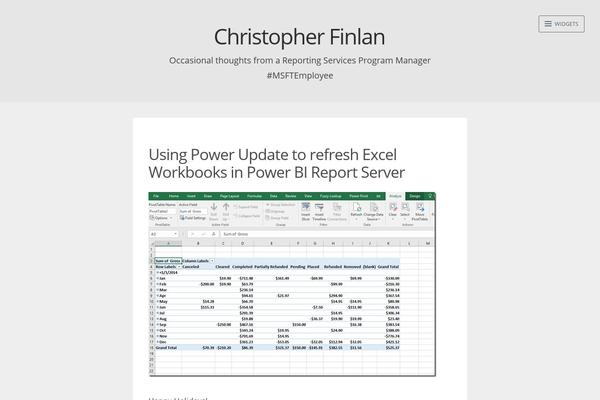 WordPress website example screenshot
