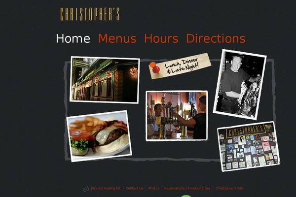 Dine theme site design template sample