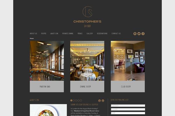 christophersgrill.com site used Christophers-theme