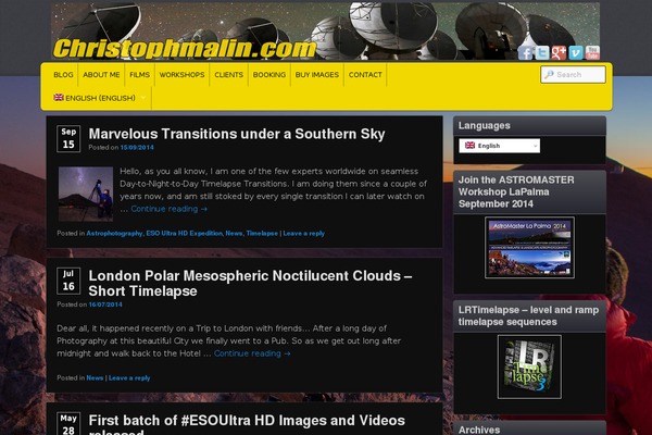 WordPress website example screenshot