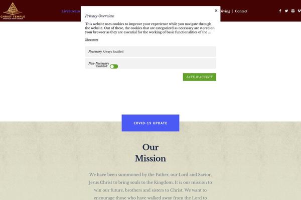 Salvation theme site design template sample