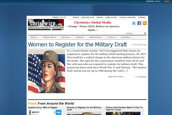 christwire.org site used Tribune
