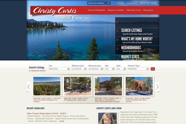 christycurtis.com site used Curtis
