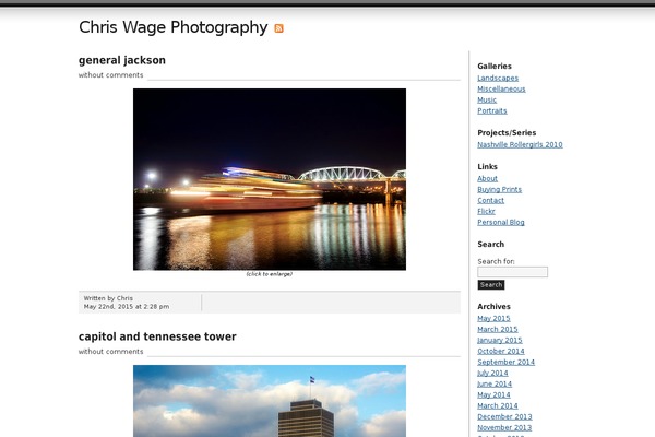 WordPress website example screenshot