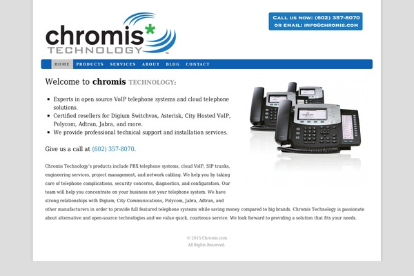 Thesis 1.8.5 theme site design template sample