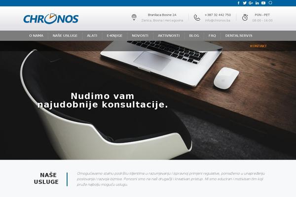 Chronos theme site design template sample