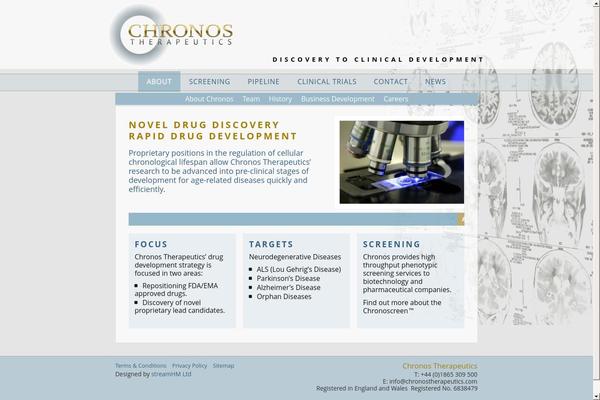 Chronos theme site design template sample