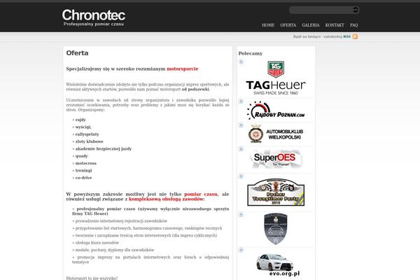 chronotec.pl site used Statement