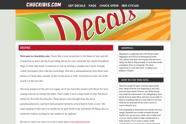 chuckibis.com site used Chuckibis