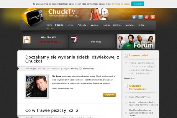 chucktv.pl site used Fastshop-ecommerce