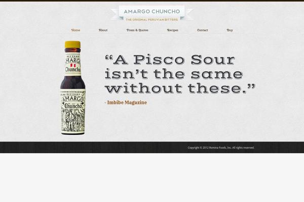 chunchobitters.com site used Amargochuncho