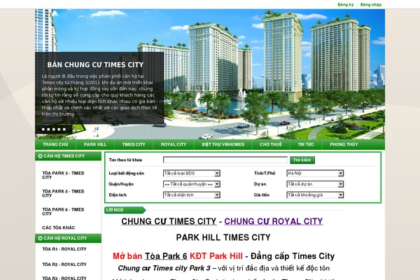 chungcuvinhomes.net site used Finesse
