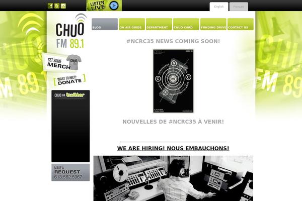 chuo.fm site used Chuo