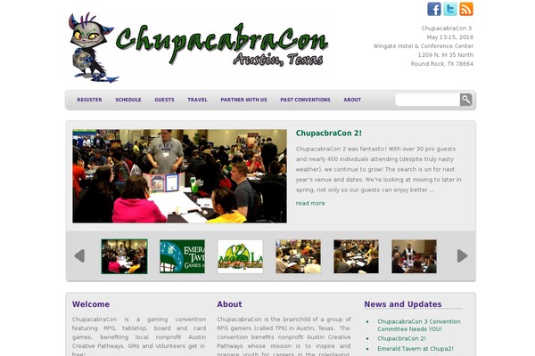 chupacabracon.com site used WP-Creativix