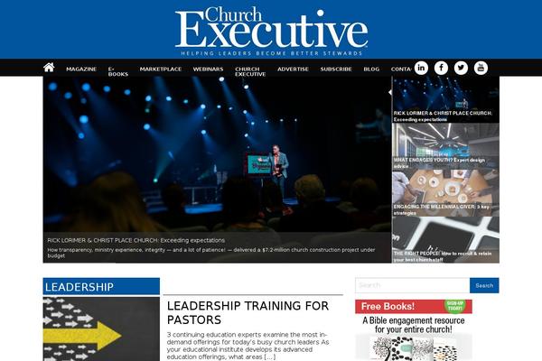 churchexecutive.com site used Church-executive-theme