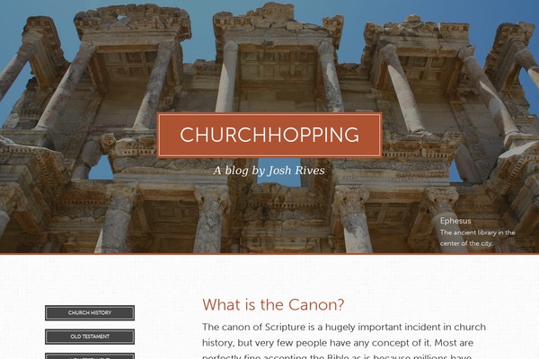 churchhopping.com site used Churchhopping