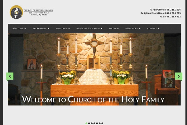 churchoftheholyfamily.org site used Wp_prayer5-v1.2