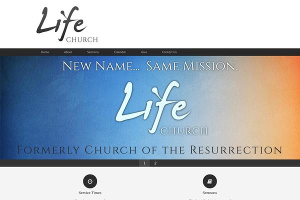 Vantage theme site design template sample