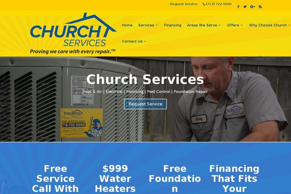 charchservices theme websites examples