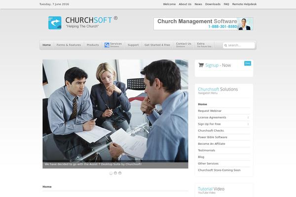 churchsoft.com site used Wp-business