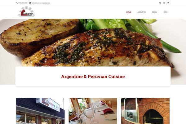 Brasserie theme site design template sample