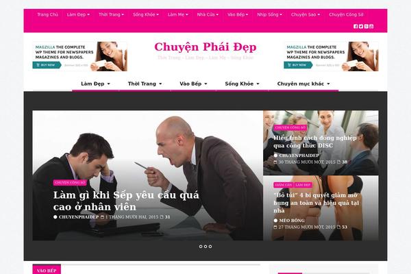chuyenphaidep.com site used Magzilla