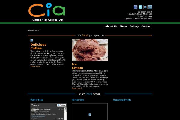 Cia theme site design template sample