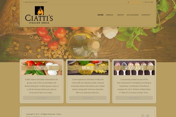 ciattis.com site used Restaurant-child