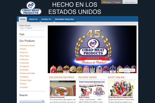 cibaomeat.com site used Storefront