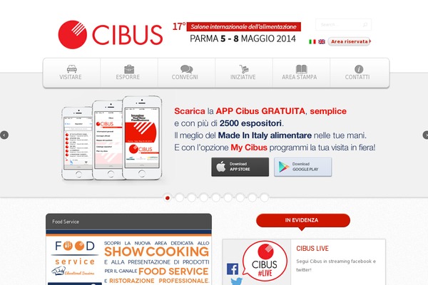 cibus.it site used Tema_cibus_2022